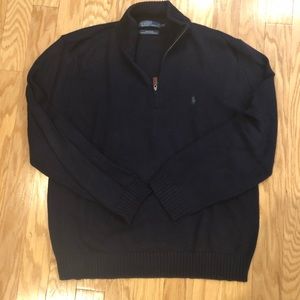 Polo by Ralph Lauren 1/4 zip Sweater navy blue